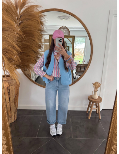 Alicante - gilet bleu sans manches