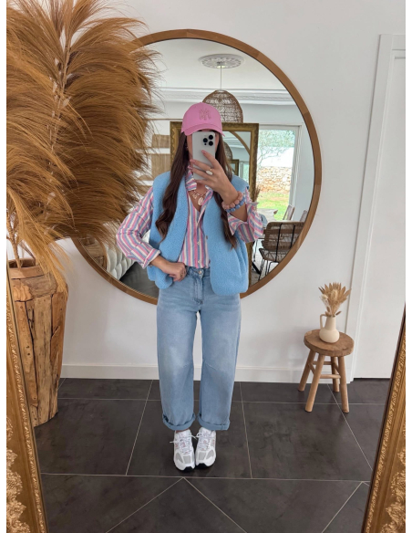 Alicante - gilet bleu sans manches