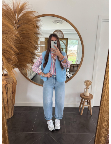 Alicante - gilet bleu sans manches