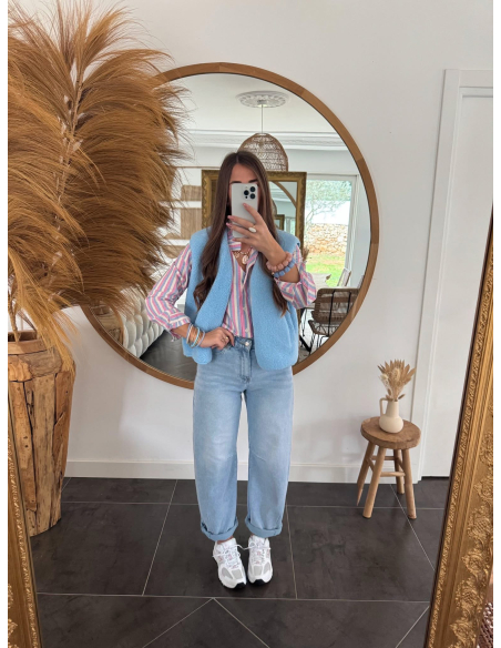 Alicante - gilet bleu sans manches