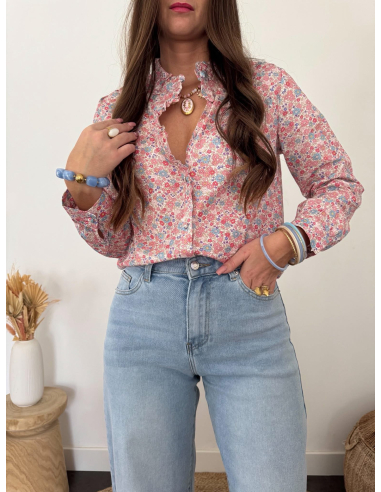 Elisiane - chemise liberty rose