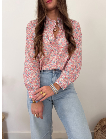 Elisiane - chemise liberty rose