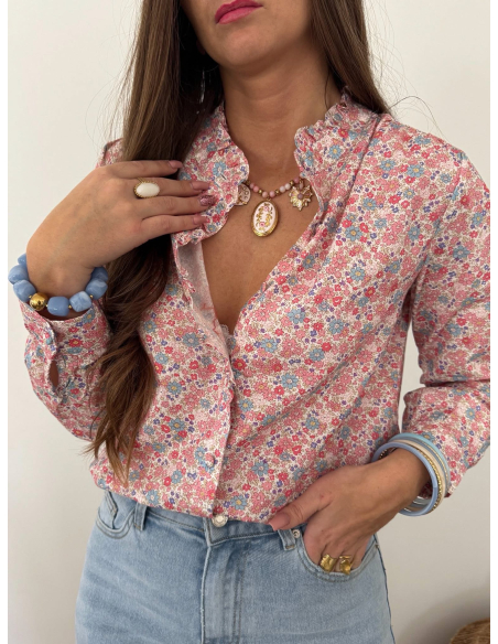 Elisiane - chemise liberty rose
