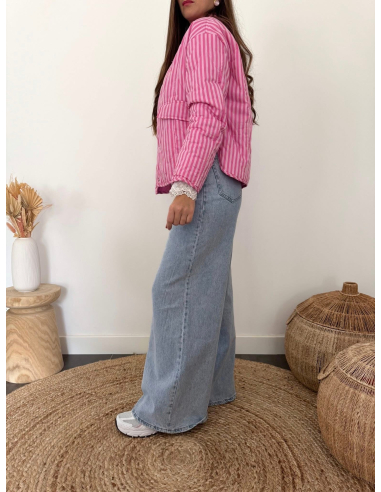 Ozalée - bombers matelassé rose