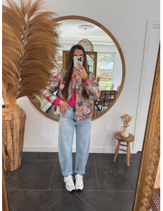 Tropica - bombers jacquard motif oiseaux