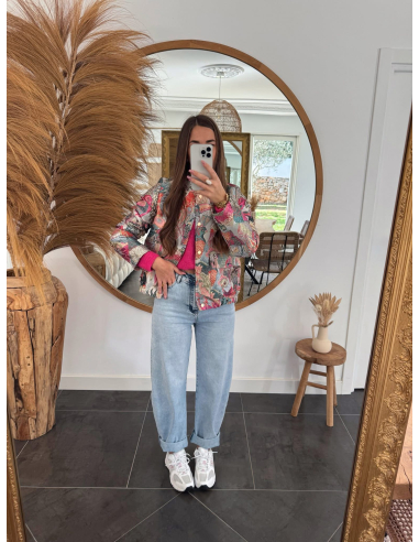 Tropica - bombers jacquard motif oiseaux