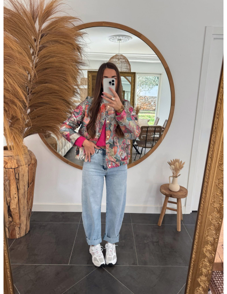 Tropica - bombers jacquard motif oiseaux