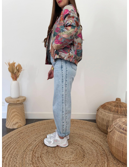 Tropica - bombers jacquard motif oiseaux