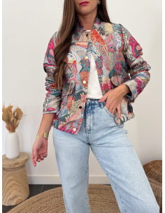 Tropica - bombers jacquard motif oiseaux 2