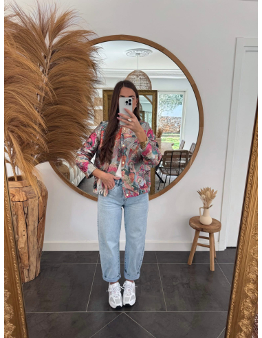 Tropica - bombers jacquard motif oiseaux