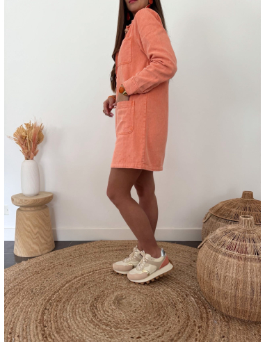 Cybelle - robe en jean orange