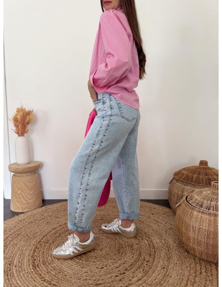 Sandrine - chemise vichy rose