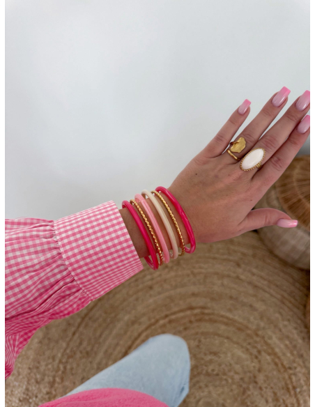 Sandrine - chemise vichy rose