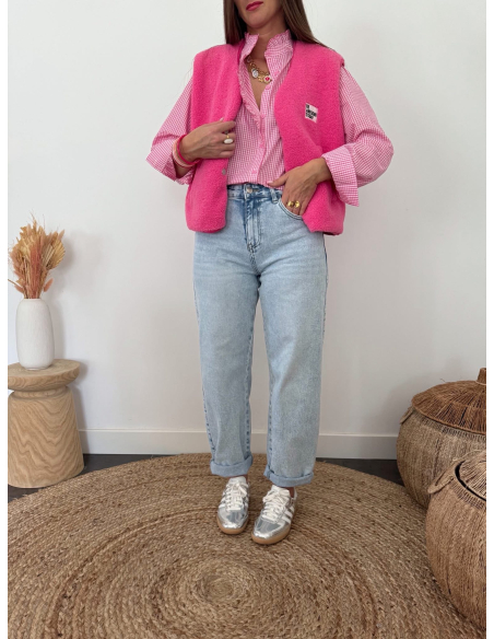 Alicante - gilet rose sans manches