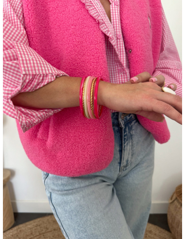 Alicante - gilet rose sans manches