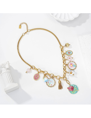 Boston - collier à breloques