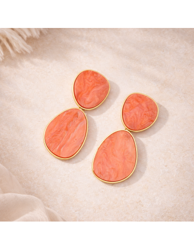 Tia - boucles d'oreilles orange
