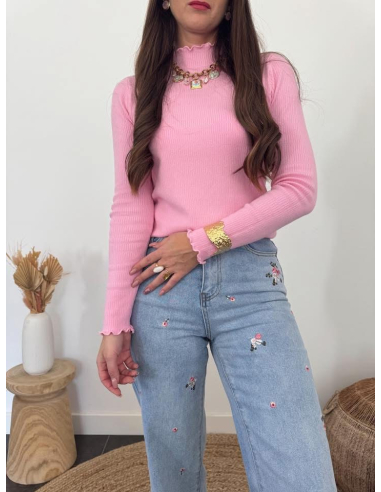 Braddy - pull fin rose