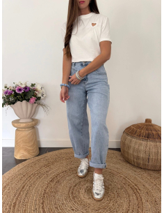 Alexis - t-shirt blanc cœur 2