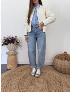 Marco - bombers matelassé écru 2