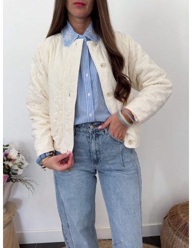 Marco - bombers matelassé écru