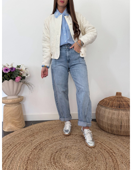 Marco - bombers matelassé écru