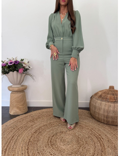 Rosalinda - combinaison vert sauge 2