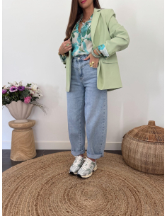 Samba - blazer vert d'eau 2