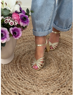 Flany - sandales dorées 2