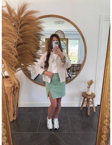 Elodine - jupe vert sauge