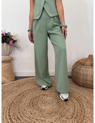 Ernest - pantalon de tailleur vert sauge