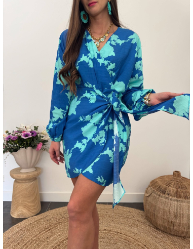 Zelda - robe portefeuille bleue