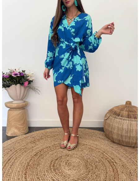 Zelda - robe portefeuille bleue