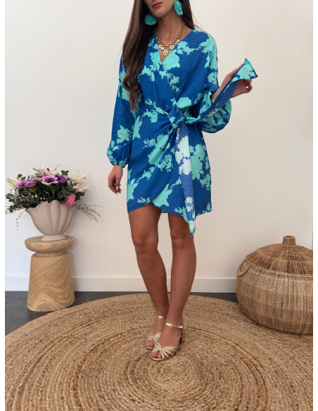 Zelda - robe portefeuille bleue
