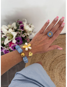 Belly - bague fleur bleue 2