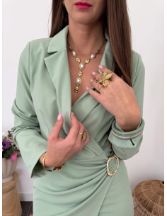 Mona - collier en Y perles nacrées