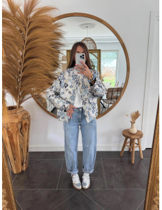 Mally - bombers jacquard fleuri