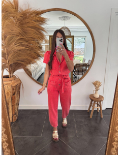 (PRÉCOMMANDE) Ralpha - combinaison en jean rouge