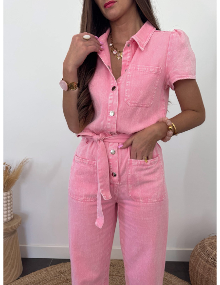 (PRÉCOMMANDE) Ralpha - combinaison en jean rose