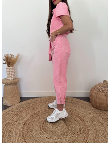 (PRÉCOMMANDE) Ralpha - combinaison en jean rose