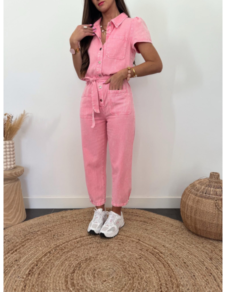 (PRÉCOMMANDE) Ralpha - combinaison en jean rose