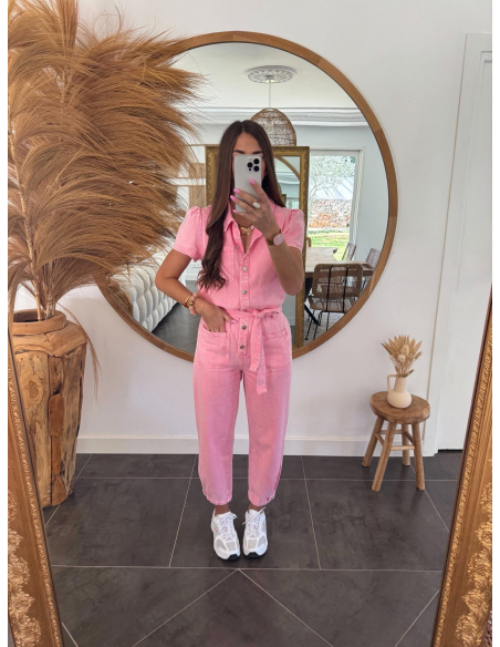 (PRÉCOMMANDE) Ralpha - combinaison en jean rose