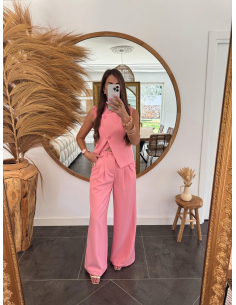 Ernest - pantalon de tailleur rose