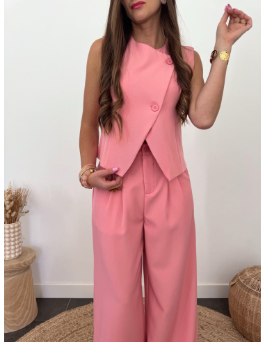 Ernest - pantalon de tailleur rose