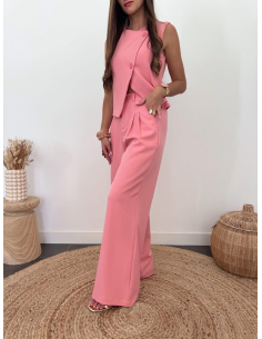 Ernest - pantalon de tailleur rose 2