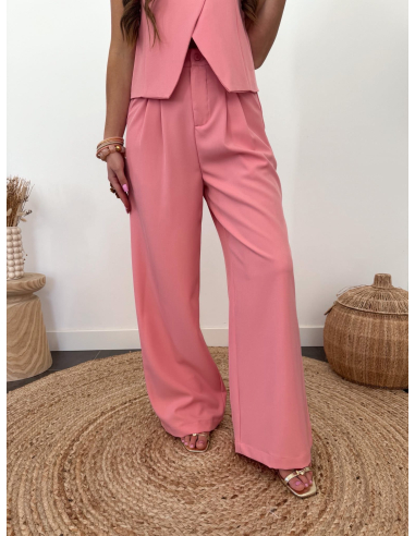 Ernest - pantalon de tailleur rose