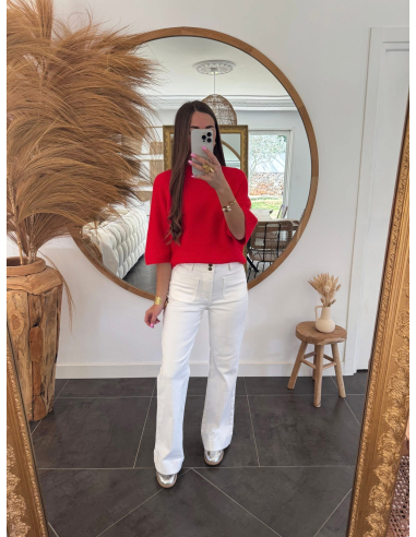 Charlie - pull rouge