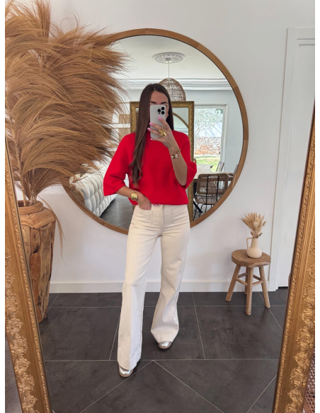 Charlie - pull rouge