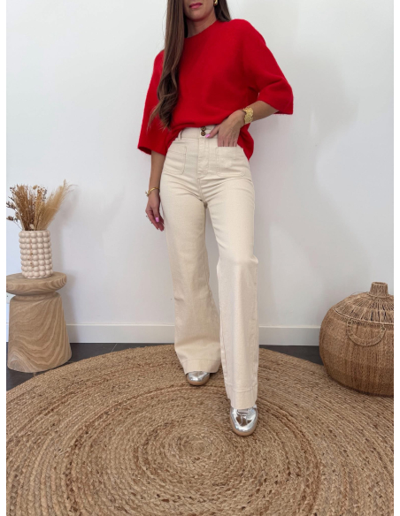 Charlie - pull rouge