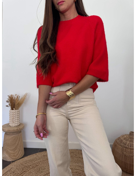 Charlie - pull rouge